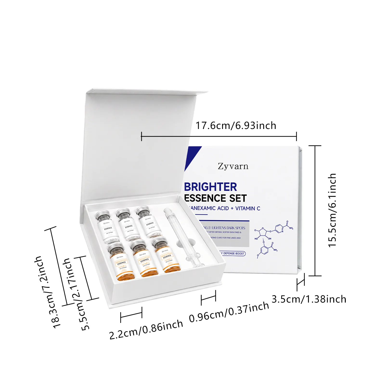 VC Brighter Essence Set For Face Deep Moisturizing Skin Barrier Repair Even Skin Tone Gentle Anti-Oxidant Skin Care Serum 1 Set