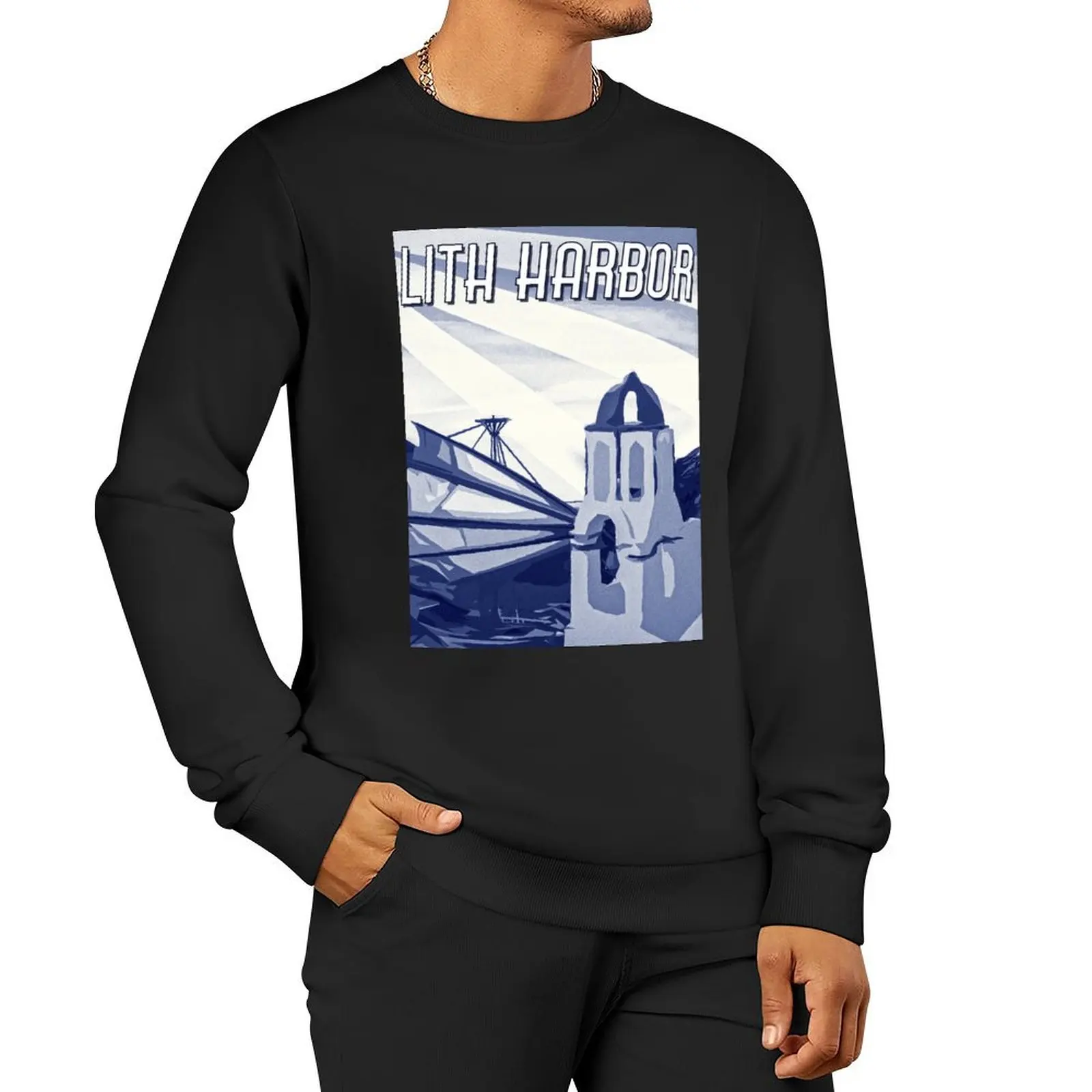 Lith Harbor Vacation Poster- Maplestory Pullover Hoodie mens clothing sweatshirt men