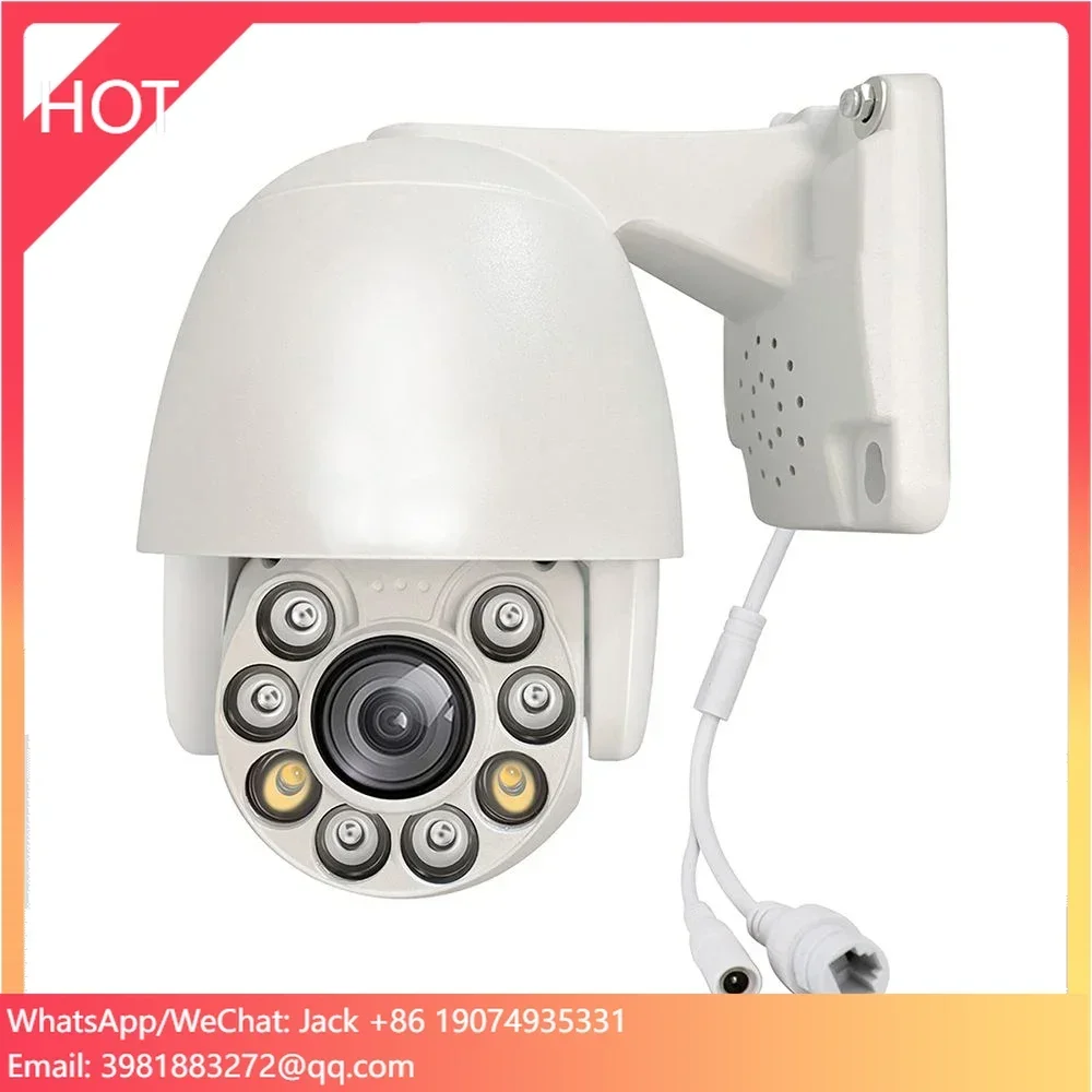 Mini IP GW Sicurezza 3840 X 2160p Audio bidirezionale IP a colori PoE 5X Ottico 4K 8MP Pan Tilt Zoom Sicurezza Speed Dome Telecamera PTZ