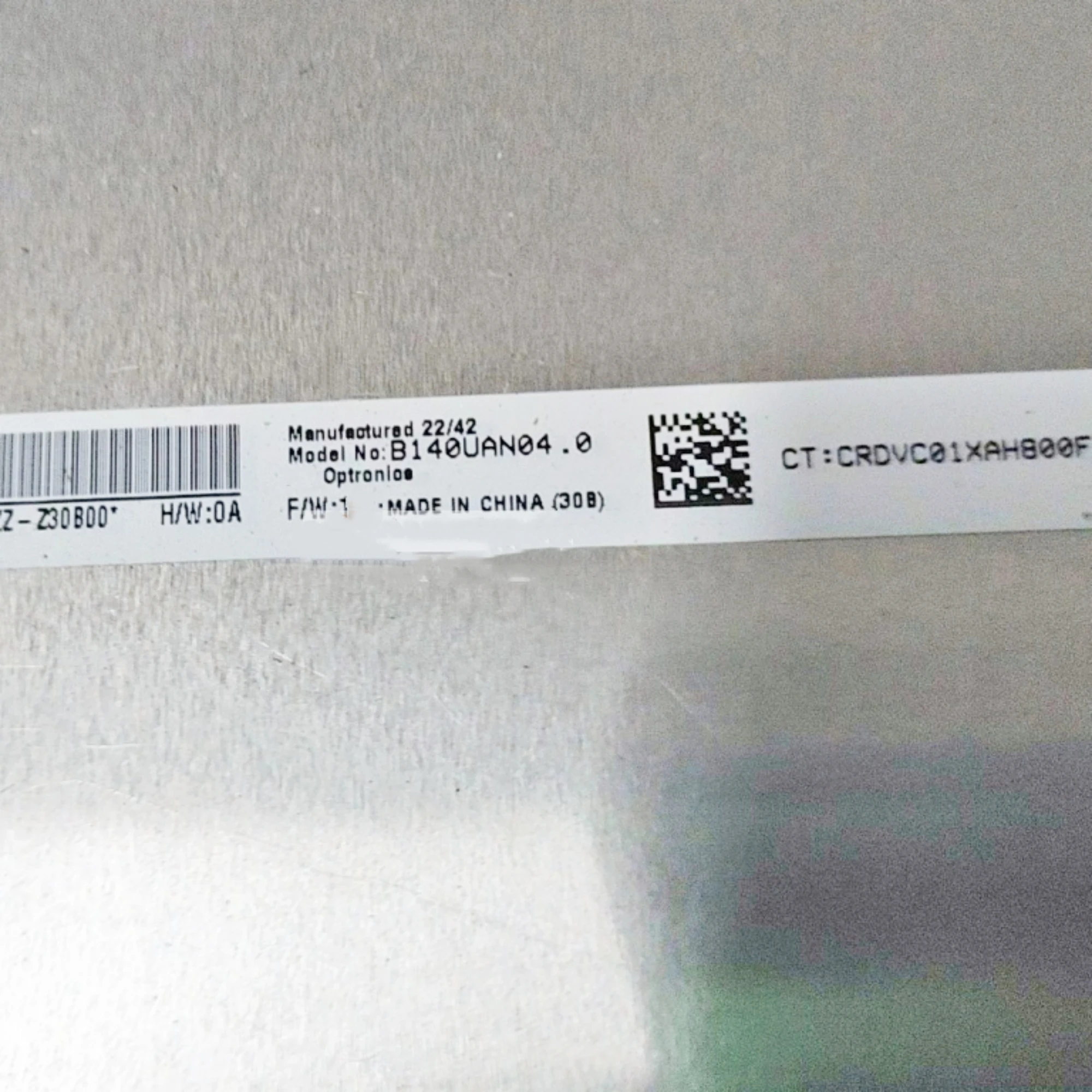 

B140UAN04.0 14 inch 1920x1200 IPS 60HZ 30 pins Display Replacement Panel Matrix Laptop LCD screen