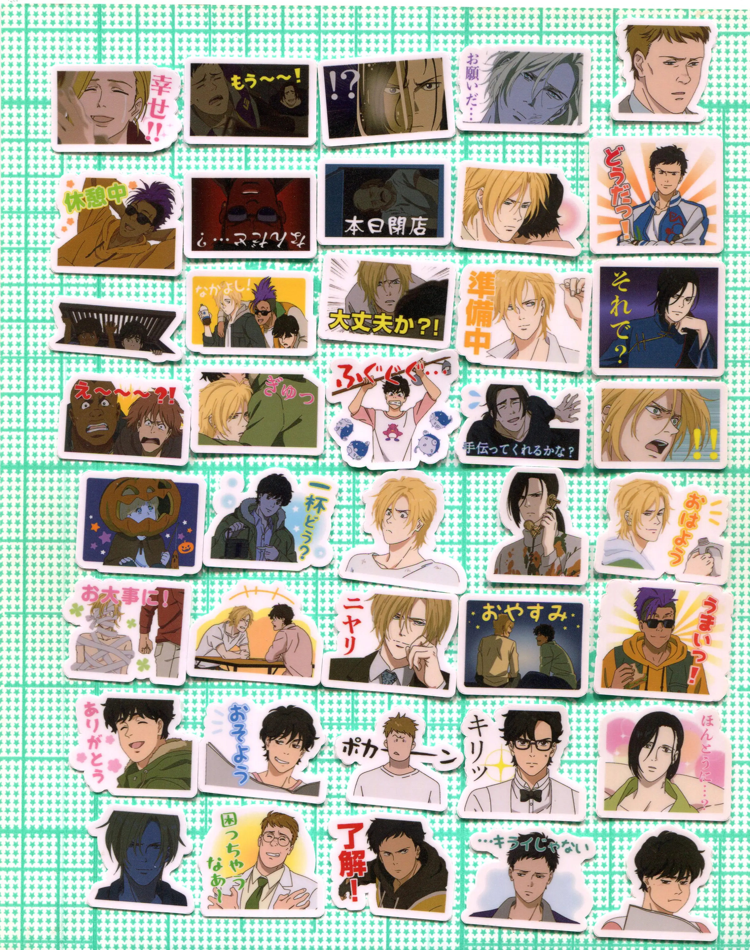 40 قطعة سمكة الموز المجلد 2 2-3 سنتيمتر ملصق Z 1507