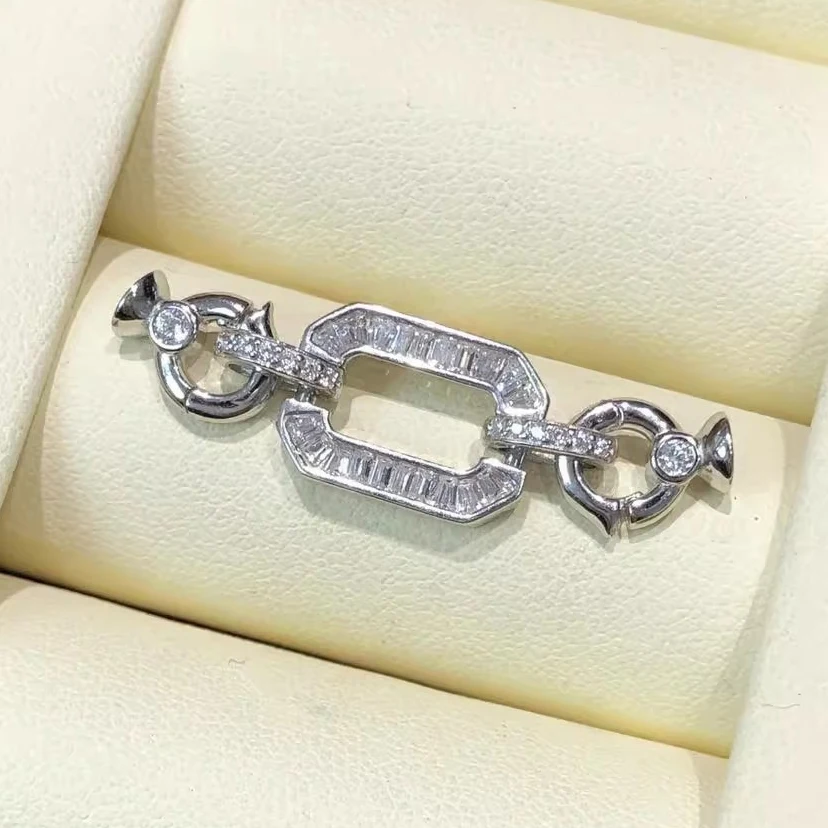

MeiBaPJ New Arrival 925 Sterling Silver Clasp Accessory Fine Wedding Jewelry for Women