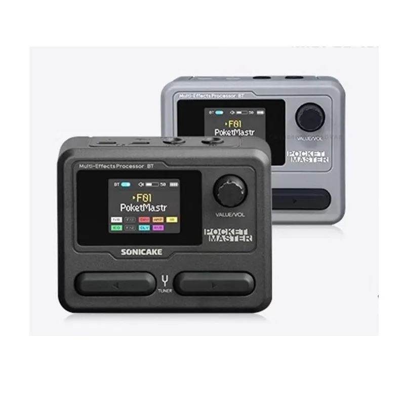 SONICAKE Pocket Master усилитель баса для электрогитары на заказ 1,77 дюйма красочный ЖК-экран моделирование ИК-мультиеэффекты с петлером OTG
