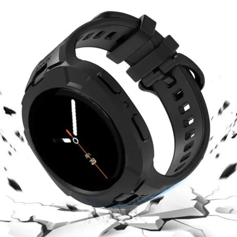 31BA Soft Sport Replacement Strap for Watch 8 46MM with Secure Pin Fit Use