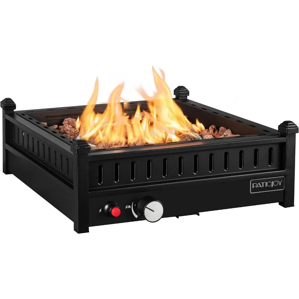 

Tangkula Portable Tabletop Propane Fire Pit, Patiojoy 40,000 BTU Table Top Fireplace with Simple Ignition System, Adjustable Fla