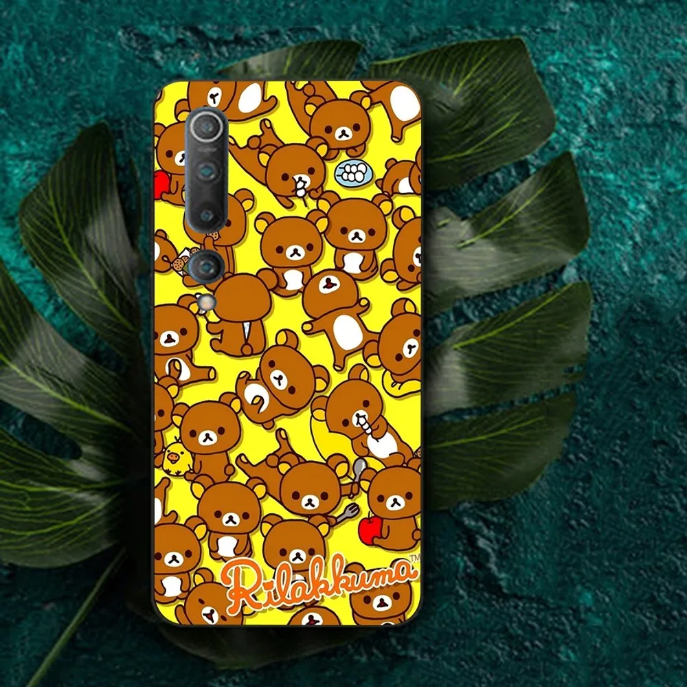 R-Rilakkuma Phone Case For Redmi Note 4 X 5 A 6 7 8 T 9 9S 10 11 11S 11Epro Poco M3 pro