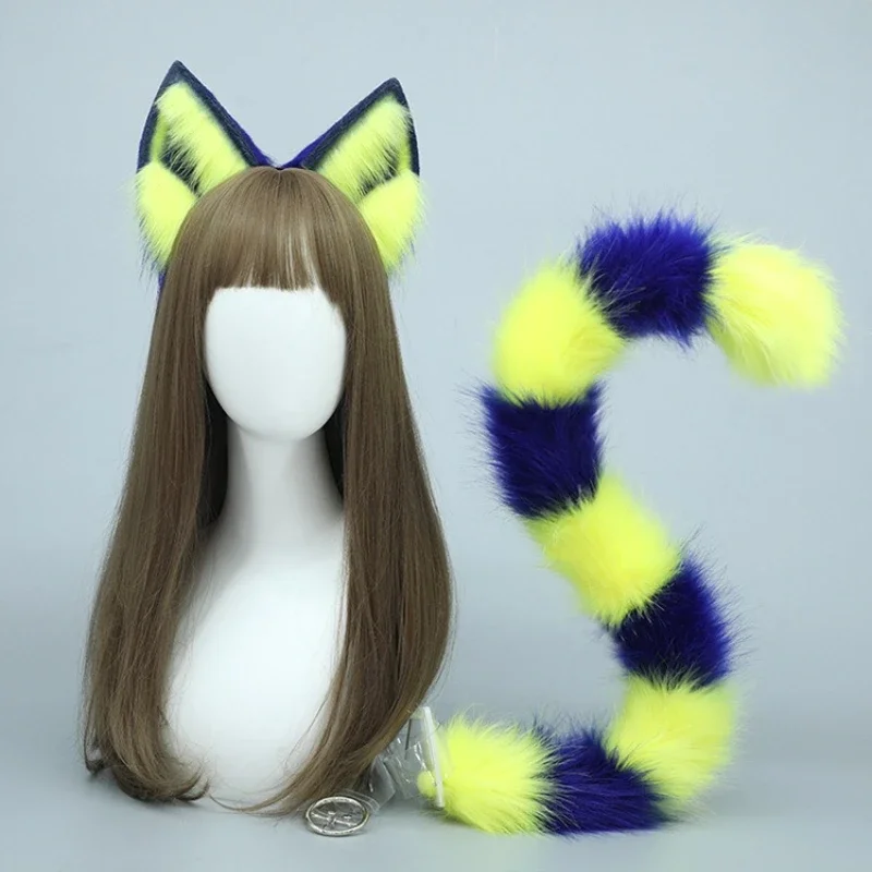 コスプレアクセサリーアニメエジプト女王アンカシミュレーション動物の耳帽子テールコスチューム小道具ハロウィンパーティー小道具