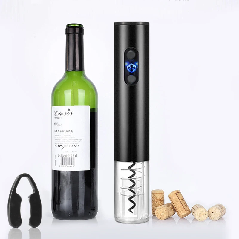 Pembuka Botol Otomatis untuk Pemotong Foil Anggur Merah Pembuka Anggur Merah Elektrik Pembuka Botol Aksesori Dapur Pembuka Botol Gadget