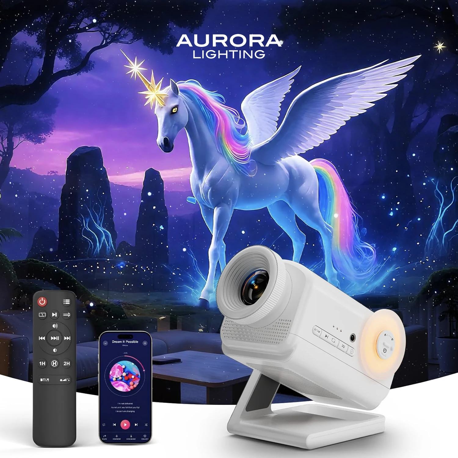

AURORA LIGHTING 3D Galaxy проектор с 60 погружными мотивами HD погружные звездные проекторы туманность ночник для рождественской вечеринки