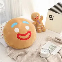 진저 브레드 맨 플러시 장난감 쿠키 맨 인형 인형 소프트 소파 쿠션 디저트 베개 크리스마스 장식 어린이를위한 크리스마스 선물
