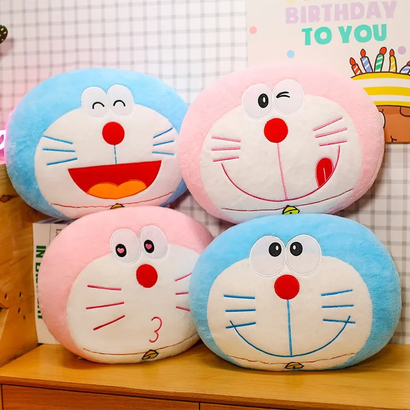 Peluche de Doraemon de 40 cm, Nuevo y Adorable, Almohada de Peluche Grande, Muñeco de Anime, Regalo Kawaii para Cumpleaños y Navidad