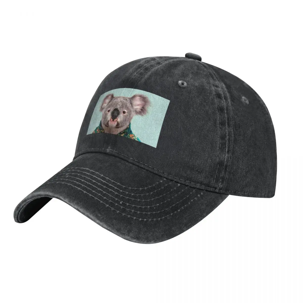 

Koala in shirt Baseball Cap Beach black Hats For Women Men's