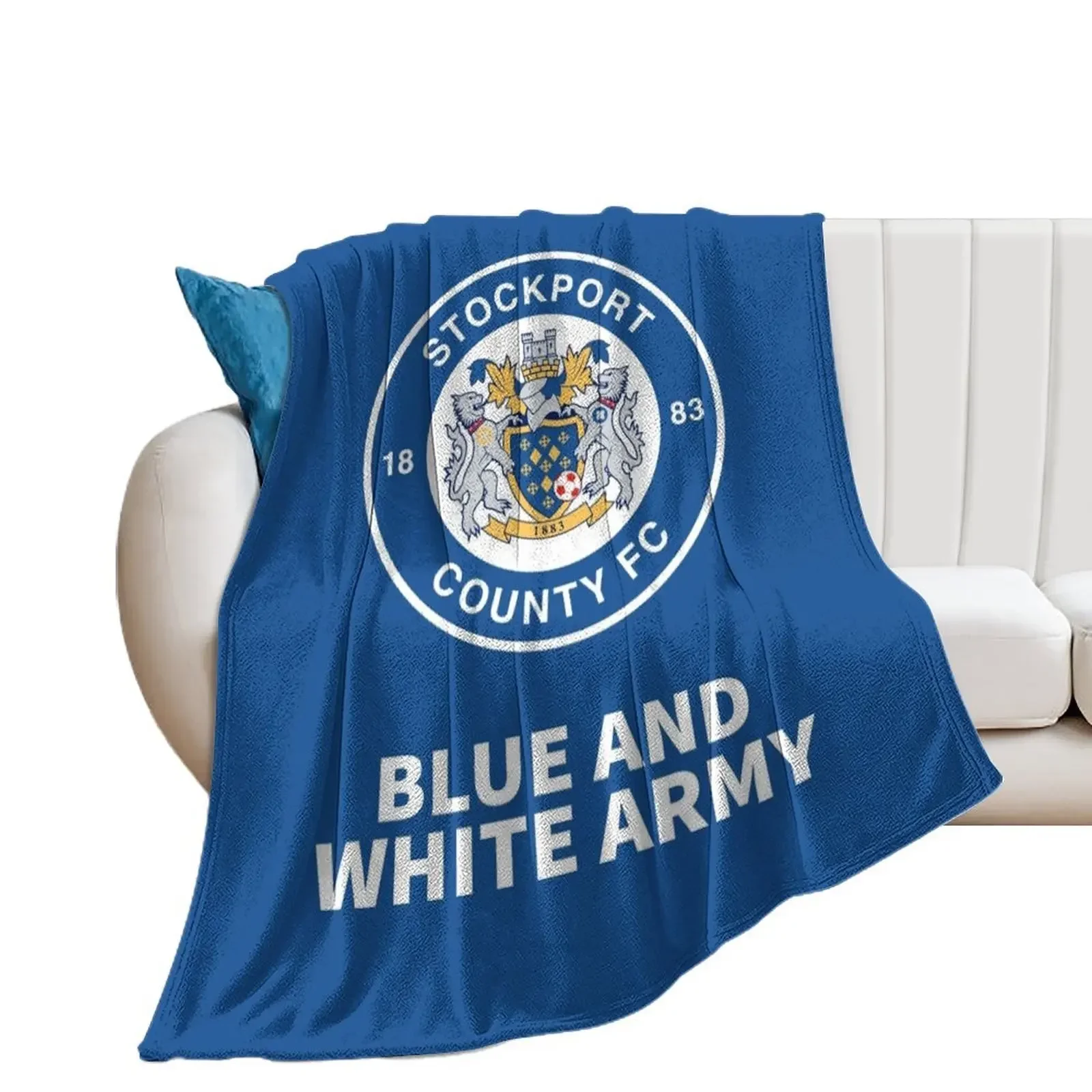 

STOCKPORT COUNTY FC Throw Blanket blankets ands Moving Blankets