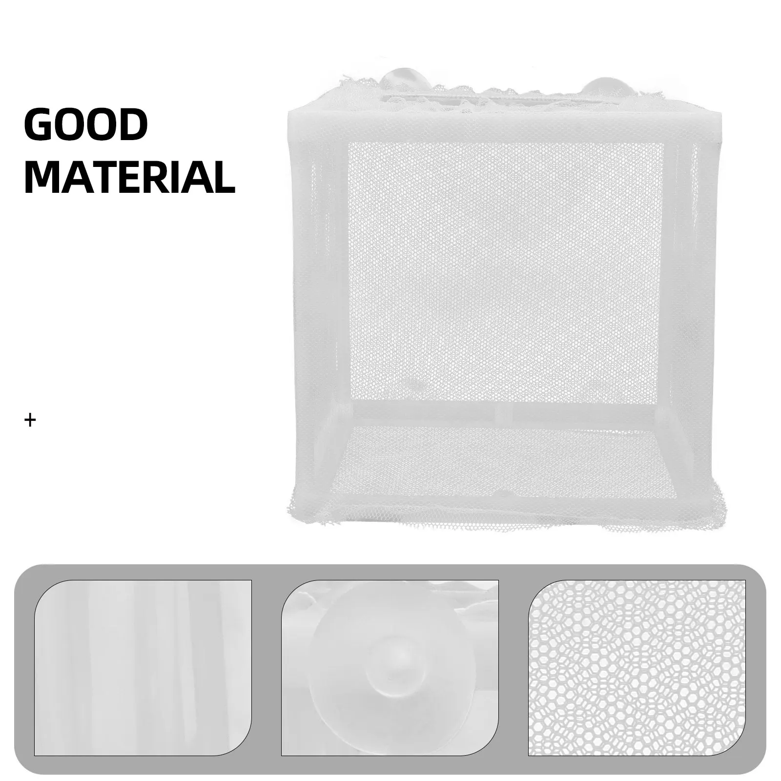 

2PCS Fish Breeding Mesh Tank Divider Hatching Net Compact Size Durable White Hatchery Box Juvenile Fish Protection Survival Rate