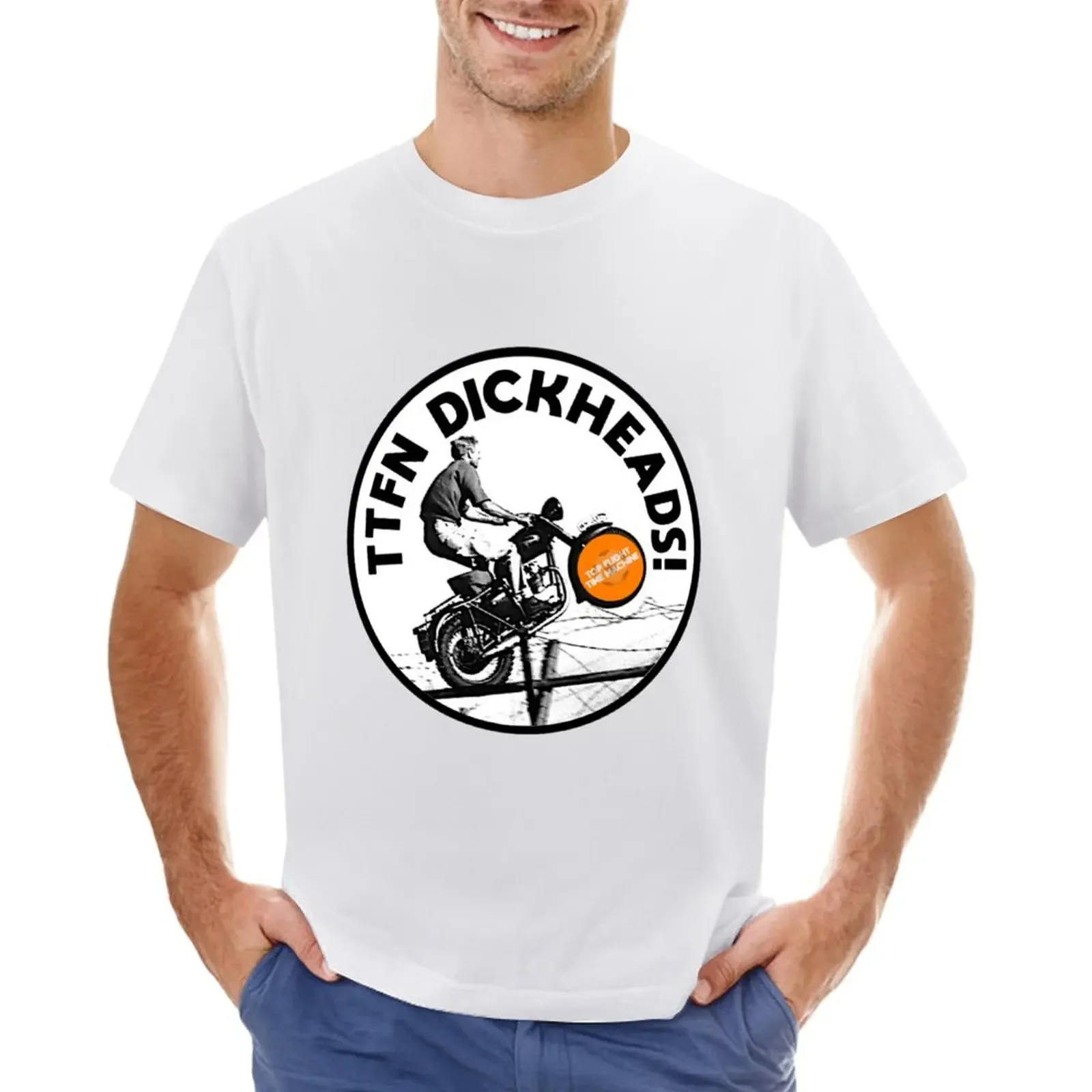 TTFN Dickheads! T-shirt blanks Blouse summer tops t shirts for men pack