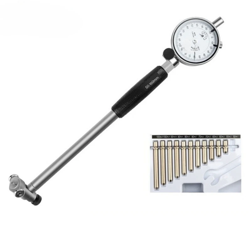 

Three-volume inner diameter dial meter, inner hole indication meter 6-10mm cylinder gauge, a set of 0.001