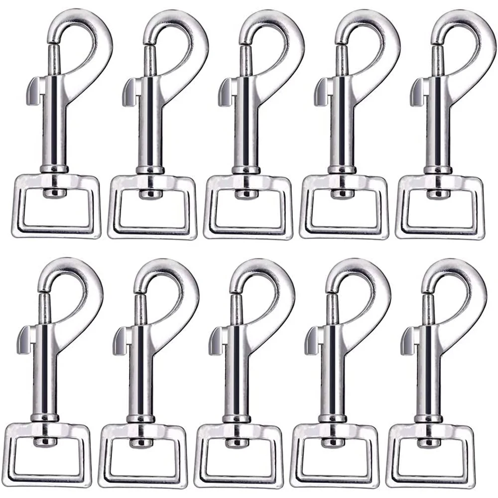 

1 Piece Swivel Snap Hook, Metal Heavy Duty Square Eye Buckle Trigger Clip Multipurpose Best for Spring Pet Clasps,Keychains