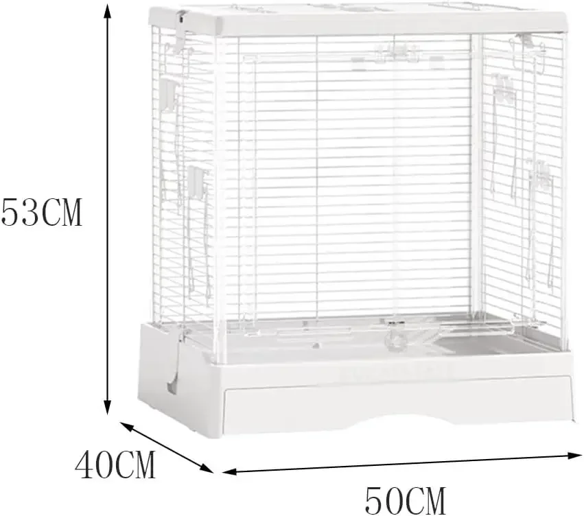 Bird House Parrot Bird Cage Viewing Large Horizontal Silk Villa Stackable and Expandable for Home Use
