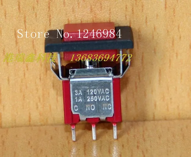 [SA]P8701-F22A single small tripod toggle button switch Deli Wei Q27 reset normally open normally closed--20pcs/lot