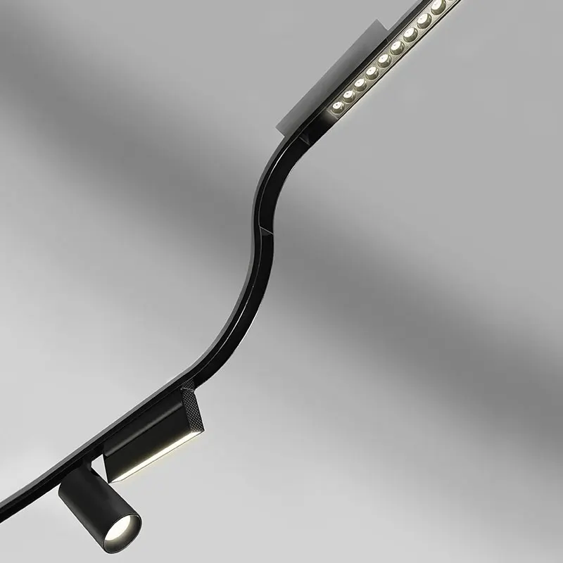 

Magnetic Lamp System Linear Track Untrimmed 48V Surface Track Circular Marble Light Emitting Diode Magnetic