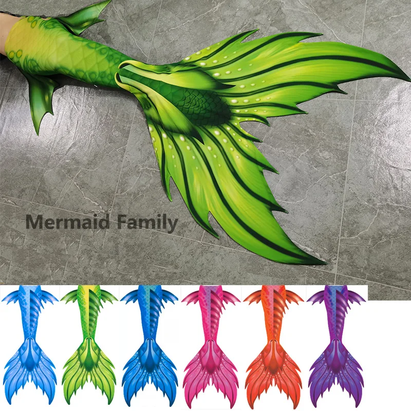 

Professional Diving Fancy Children Mermaid Tail With Fin Monofin Flippers Mermaid Instructor Fish Tail Swimsuit For SSI Course