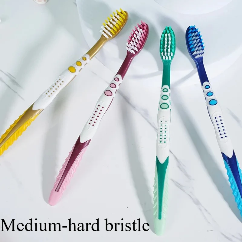 Adult Household Toothbrush, Removes Tobacco Stains and Yellowing, High-Efficiency Oral Cleaning, Individually Packaged