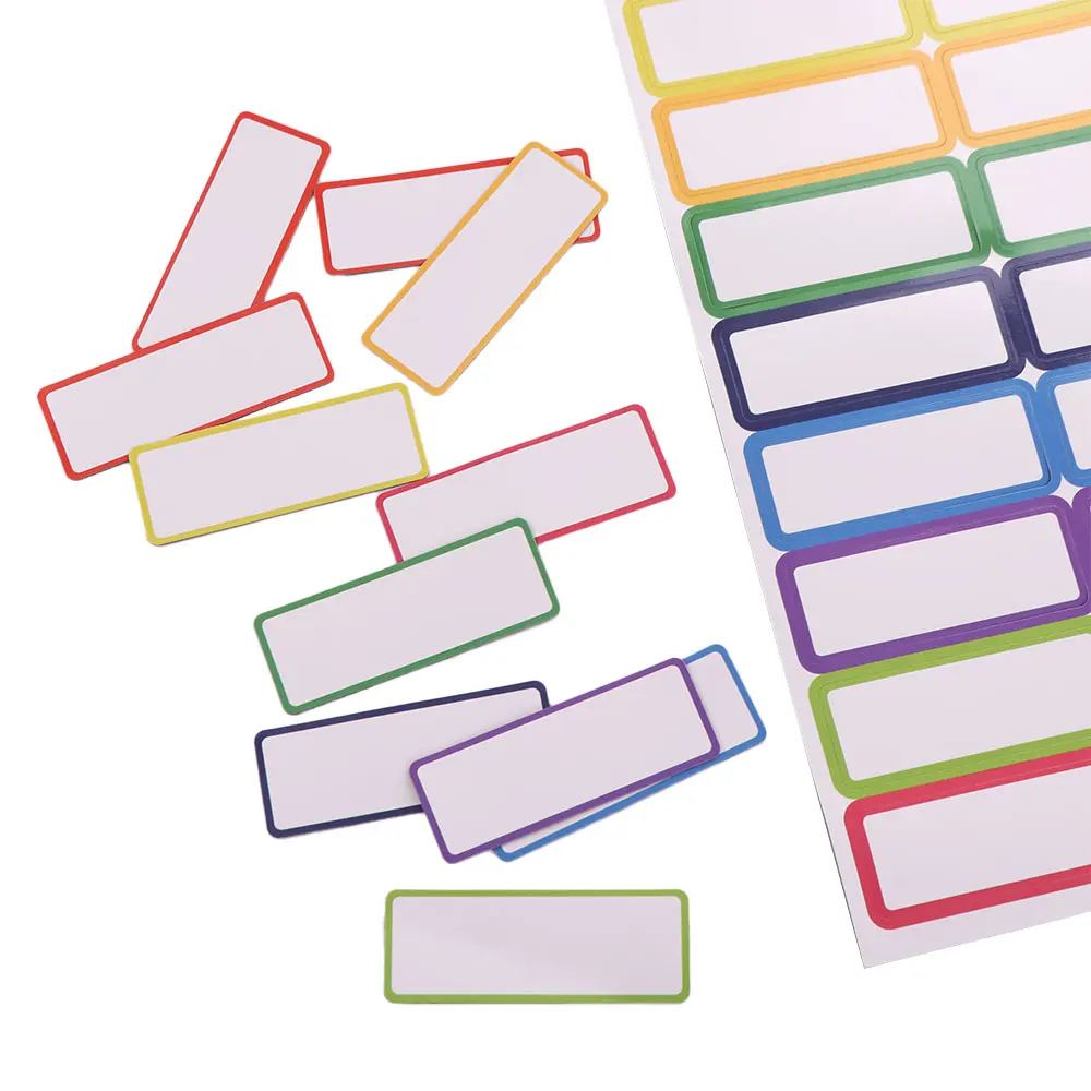 27pcs Durable Erasable Tag Board Nine Colors Portable Magnetic Label Whiteboard Convenient Square