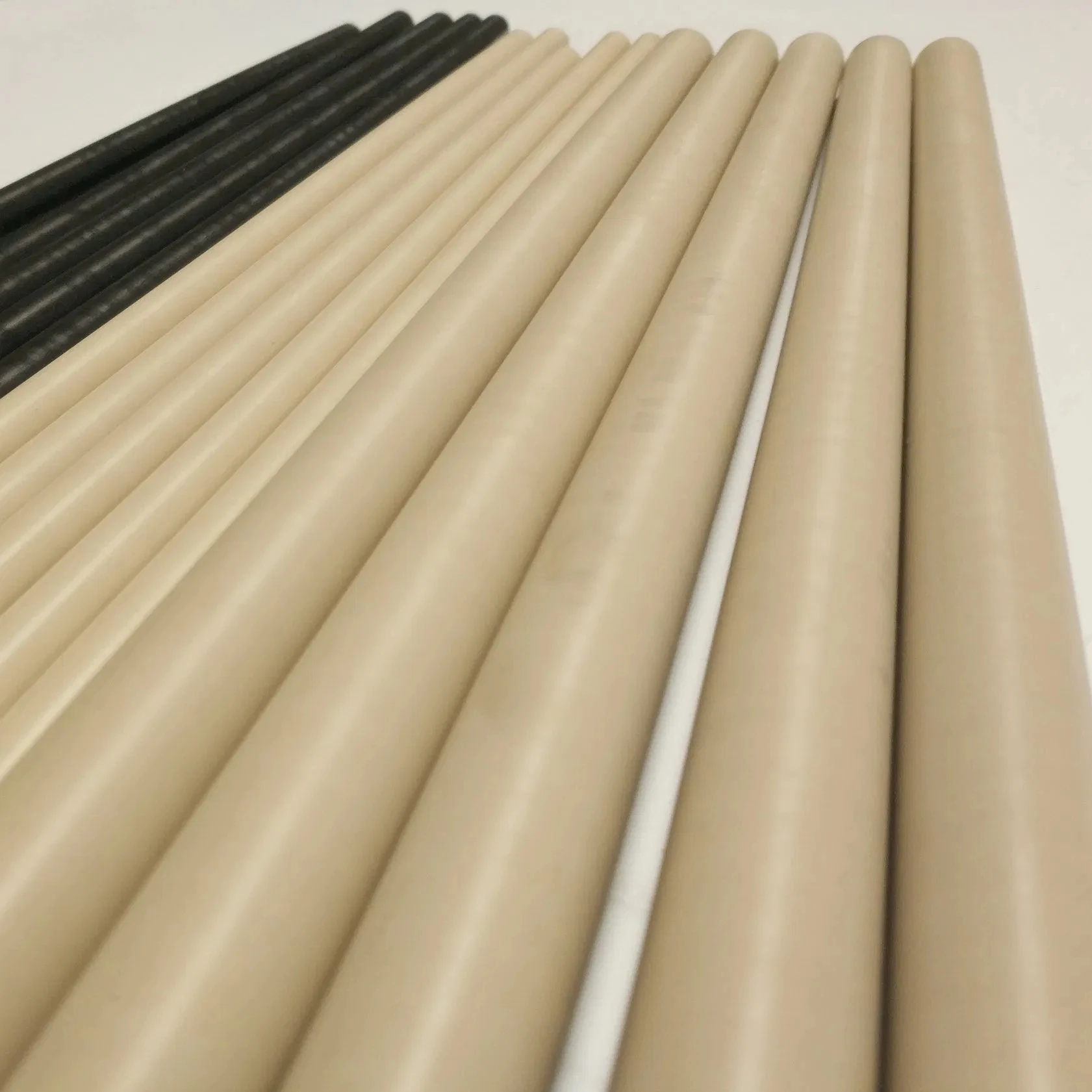 2pcs Diameter 6mm-25mm Heat-resistant and Fiber-reinforced PPS Solid Round Rod Polyphenylene Sulfide Board Rod Length 500mm