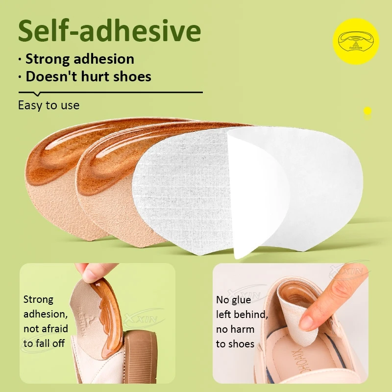 【Xxin】High-heeled shoes heel stickers heel protector women's insoles heel anti-friction gel stickers
