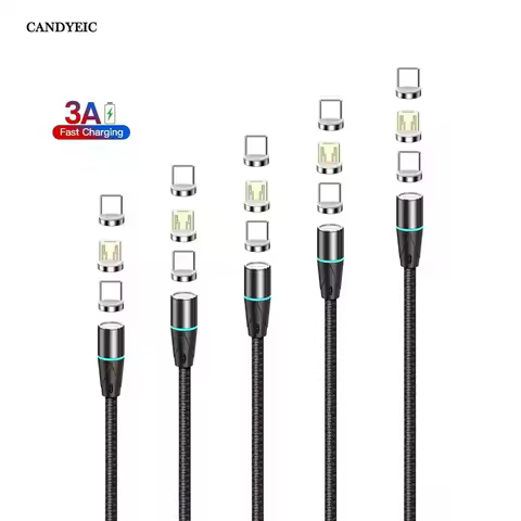 Type C Magnetic Cable for Samsung Galaxy A35 Xiaomi Poco Pad Cubot Hafury V1 Tecno Camon 30 Google Pixel 8a itel P55+ Charging