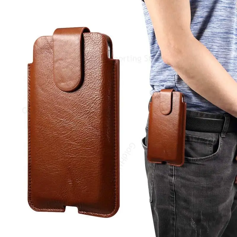 

Genuine Leather Case For Nothing Phone (1) 5G Belt Loop Waist Bag For Nothing Phone One Magnetic Phone Pouch For Nothing Phone 1