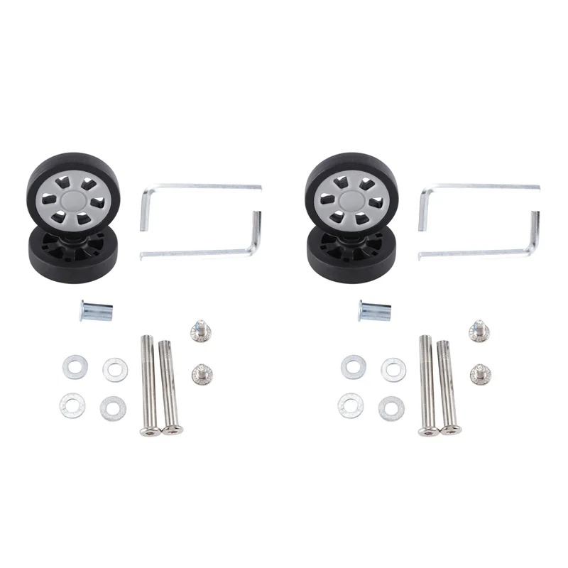 

ASDS-2 Set 55X12mm Luggage Wheels Replacement Wear Resistant PU Caster Suitcase Replacement Wheels Luggage Wheels 6Mm 8Mm