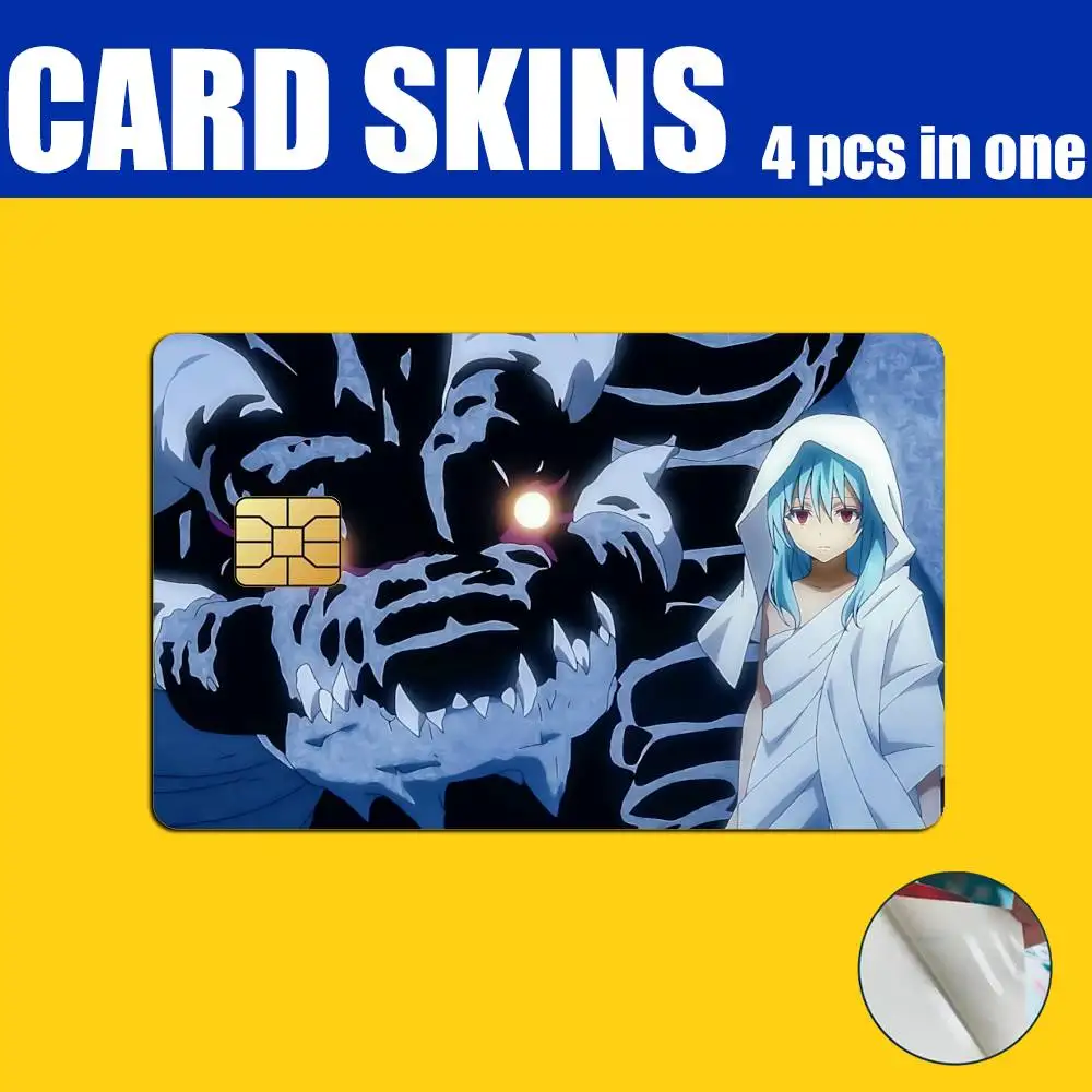Manga Tensei Slime Rimuru Card Stickers for Bank Access Protective Waterproof Film Cover Sticker