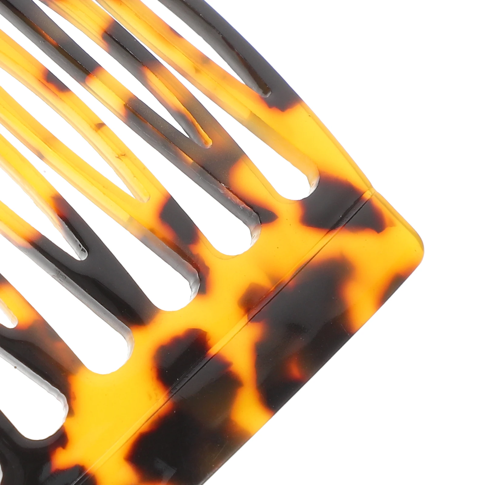 

Acetate Sheet Hair Comb Combs for Women Styling Leopard Print Petal Shape Side Fine Tooth Small Cute Non Damaging Easy