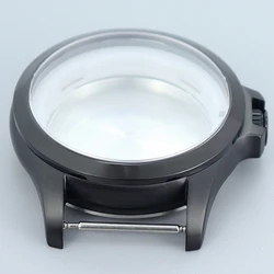 Black 41mm Luxury watch case Sapphire Glass 316L Steel Parts Fit Seiko nh35 nh34 nh36 nh38 Movement 34mm Dial 100m Waterproof