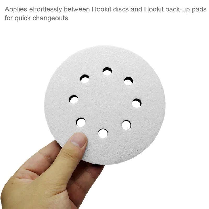 

AB35-20PCS 5 Inch(125Mm) 8-Hole Soft Sponge Interface Pad For Sanding Pads And Hook And Loop Sanding Discs