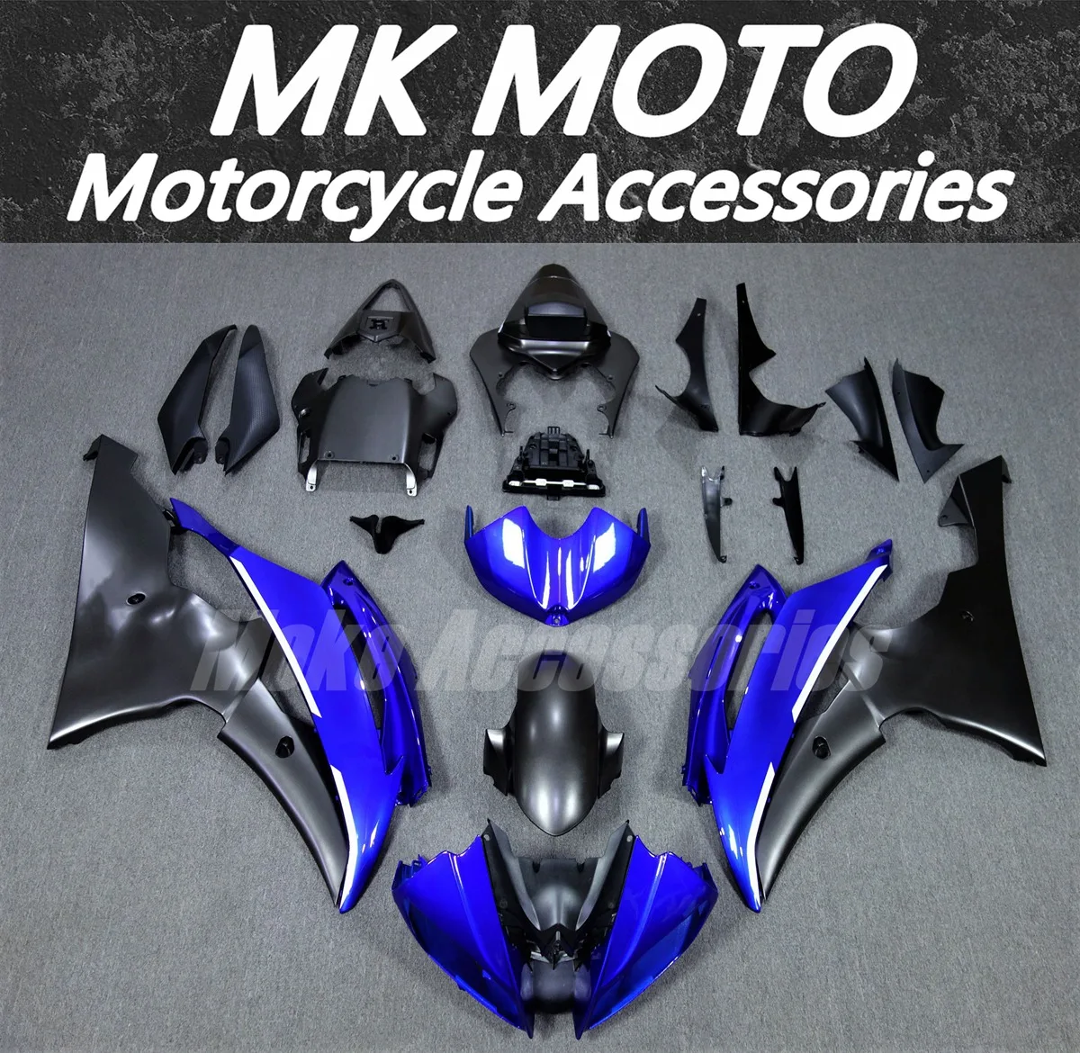 

Motorcycle Fairings Kit Fit For YZF R6 2008 2009 2010-2014 2015 2016 Bodywork Set High Quality ABS Injection New Bule Black