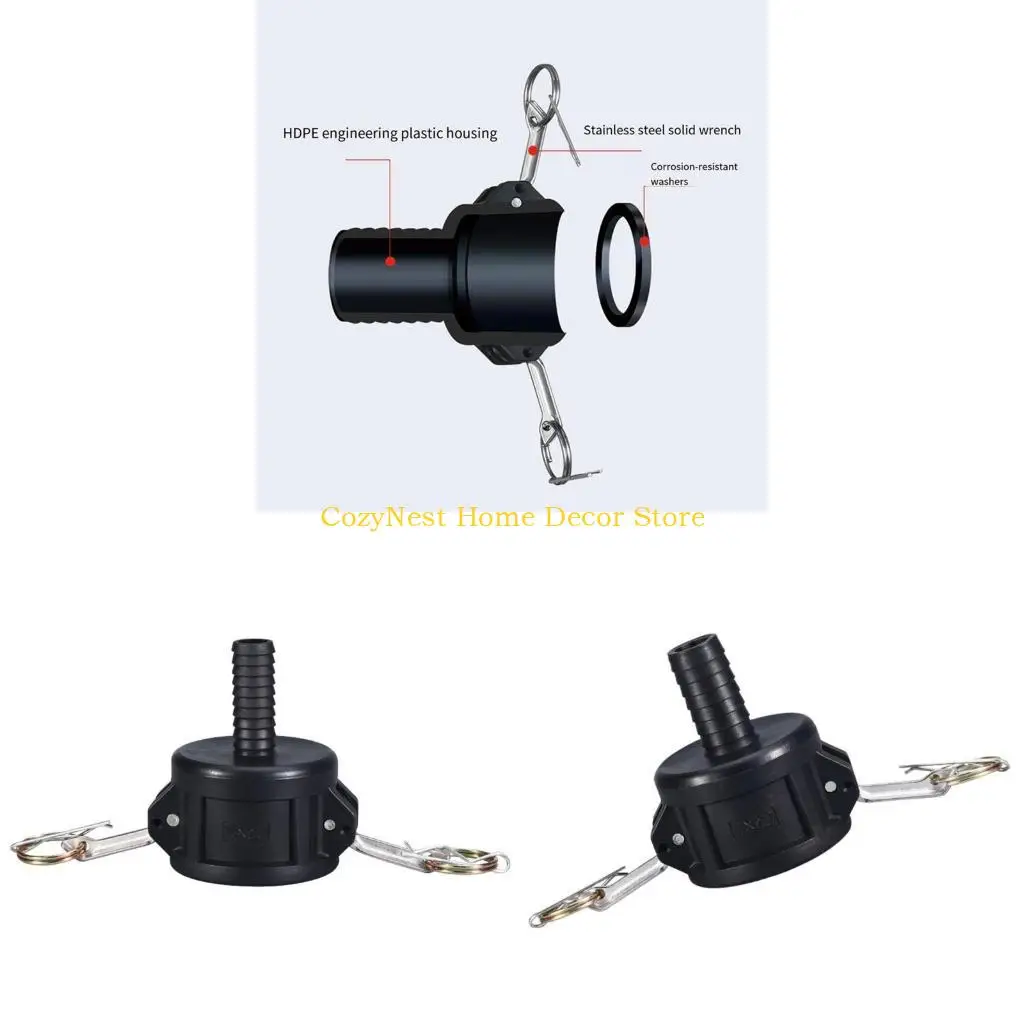 

92MF Танк Адаптер Адаптер кулачки блокировки шланговые фитинги c тип IBC Адаптерные клапаны Адаптер Адаптер Пластиковый Адаптер