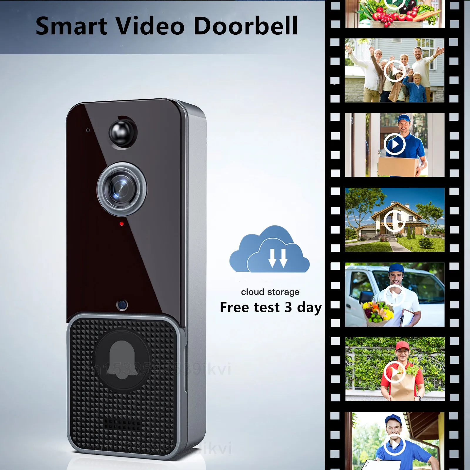 Top! T6 Smart Wireless Video Doorbell Digital Visual Intercom WIFI Door Bell Waterproof Electronic Doorman Home Security Camera