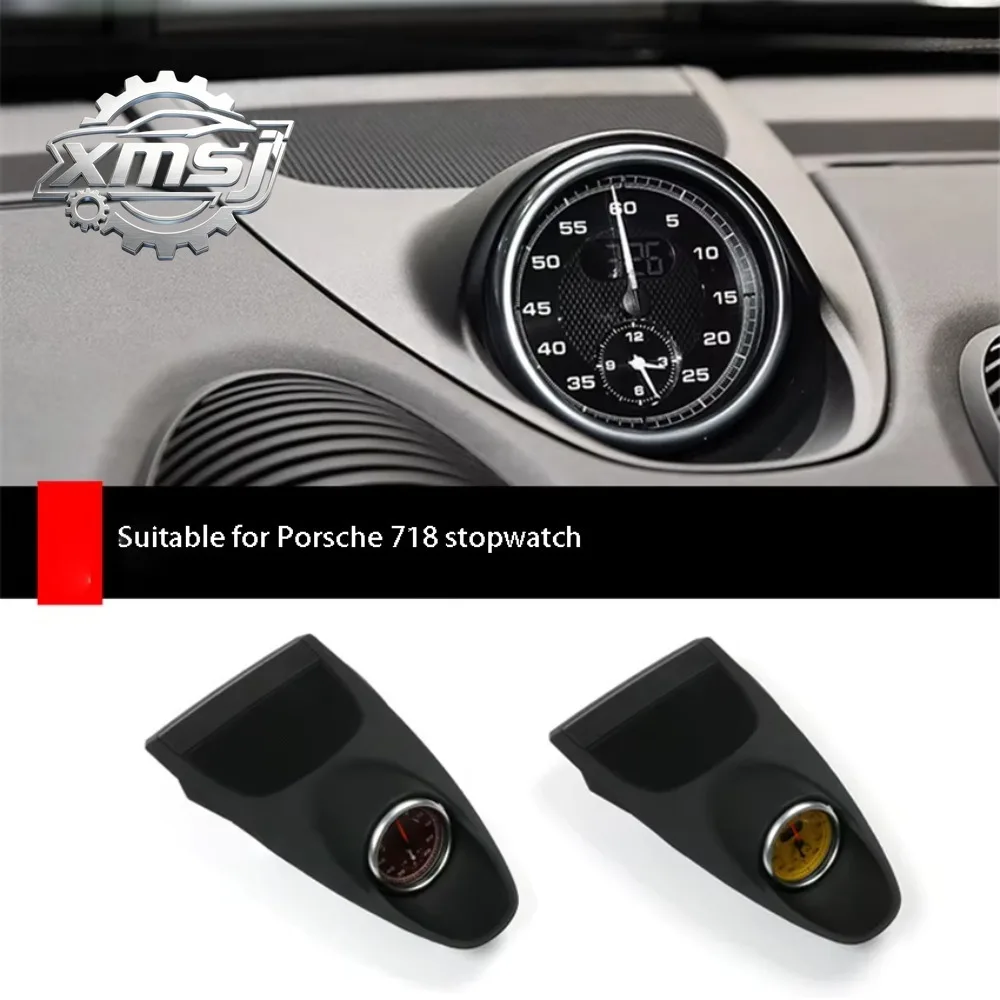 

Para 2016-2023 Porsche 718 Cayman Boxste reloj brújula temporizador electrónico cronómetro cubierta accesorios interiores de coc