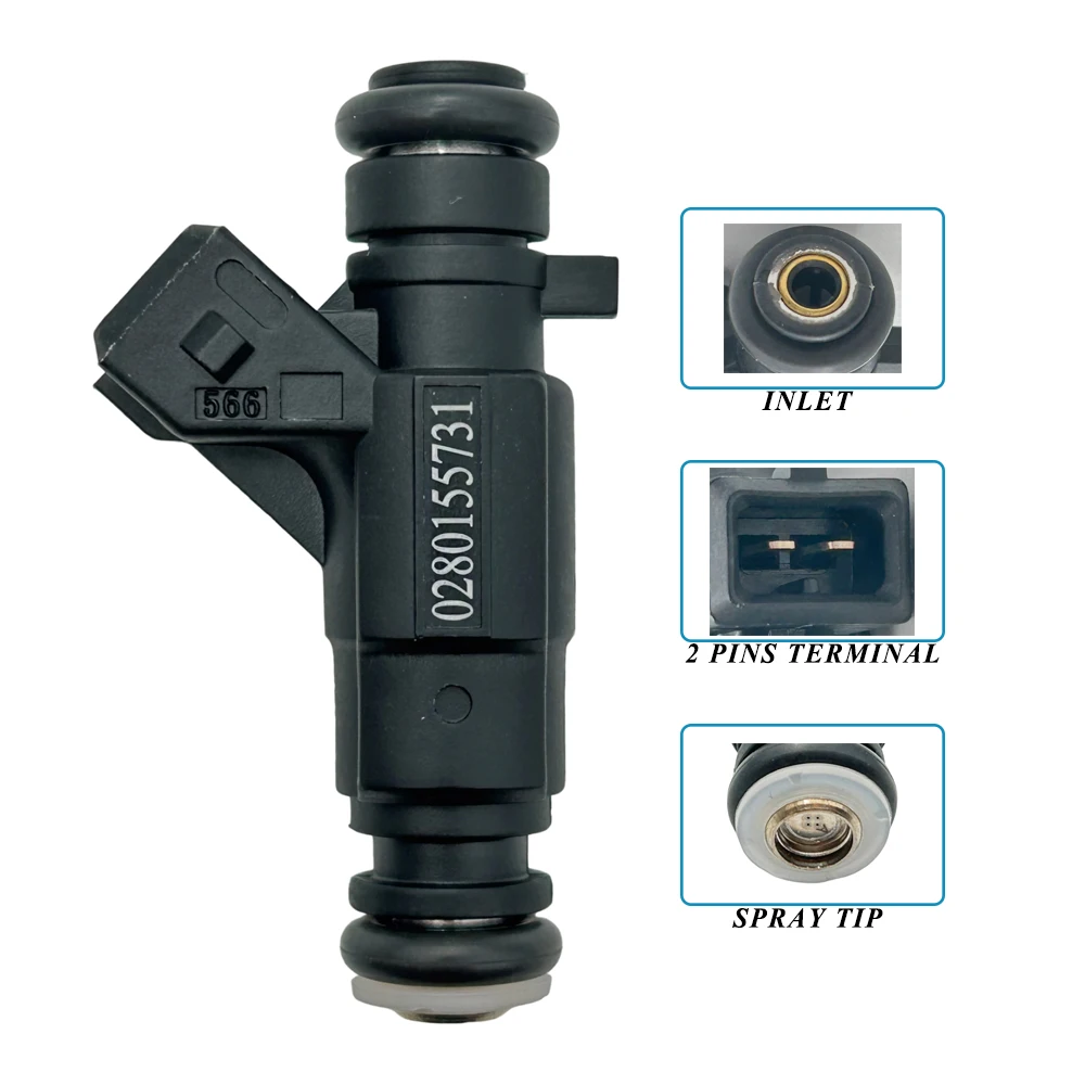 Boquilla de inyector de combustible para motor de coche, para VOLKSWAGEN CADDY II GOLF III POLO VENTO SEAT IBIZA INCA CORDOBA 0280155731 030906031E