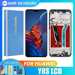 AMOLED 6.5'' For HUAWEI Y8S LCD JKM-LX1, JKM-LX2, JKM-LX3 Display Touch Digitizer For HUAWEI Y8S Screen with frame