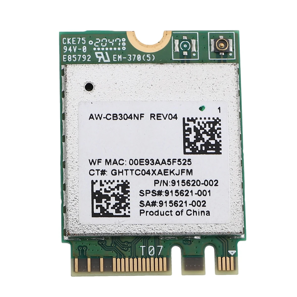 SMIEA AW-CB304NF RTL8821CE بطاقة الشبكة اللاسلكية 2.4G/5G ثنائي النطاق بلوتوث 4.2 433Mbps 802.11AC بطاقة شبكة الكمبيوتر المحمول IPC