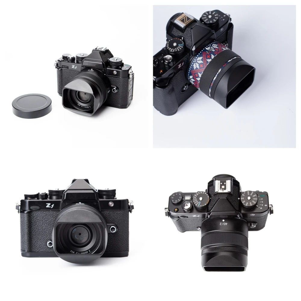 Z40F2 Metal Screw-in Lens Hood Lens Cap LH-N52 Replaces for Nikon Nikkor Z 40 F2SE/Z 40mm F2 Camera Lens Hood ZF Accessories - Image 2