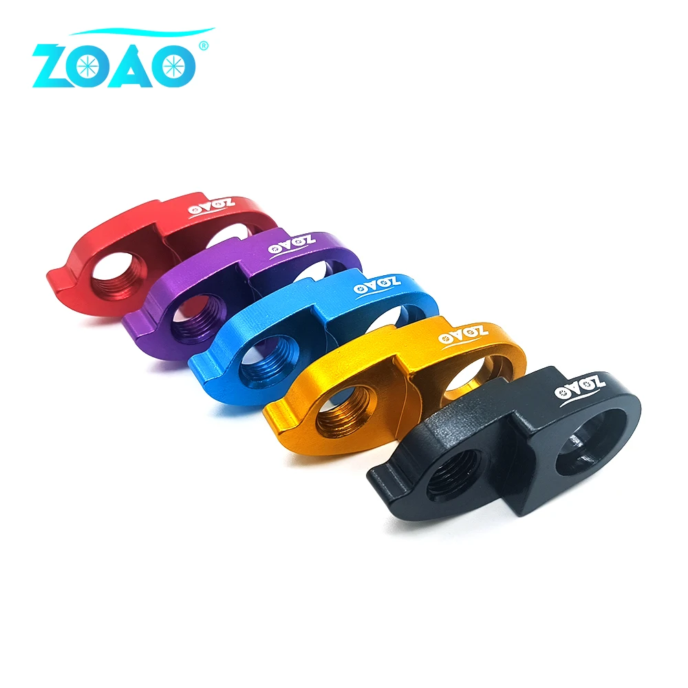 ZOAO Perpanjangan Gantungan Derailleur Belakang Sepeda CNC Aluminium Road Bike MTB Bersepeda Frame Gear Tail Hook Extender