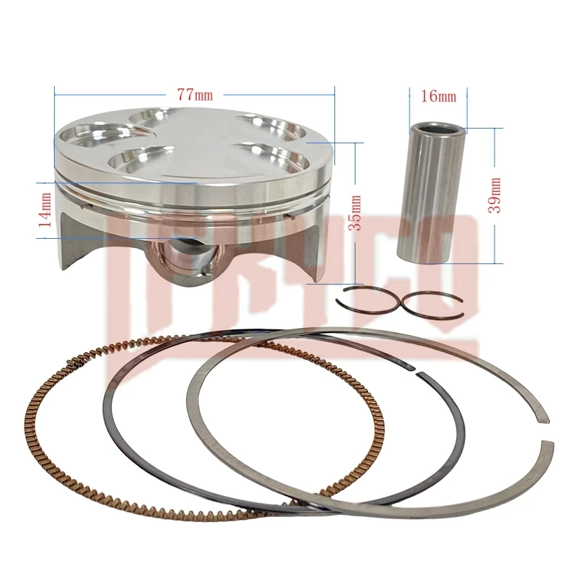

Motorcycle Engine Parts 77mm Piston 16mm Pin Kit Motor For Yamaha YZ250F 2001-2013 WR250F 2005-2013 EC250F 2010-2015 Accesories