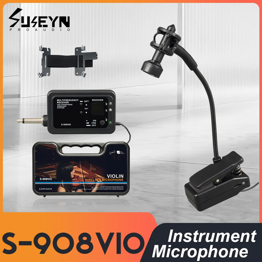 

S-908VIO Wireless violin microphone, string microphone, instrument microphone, strong recording effect, good sound quality