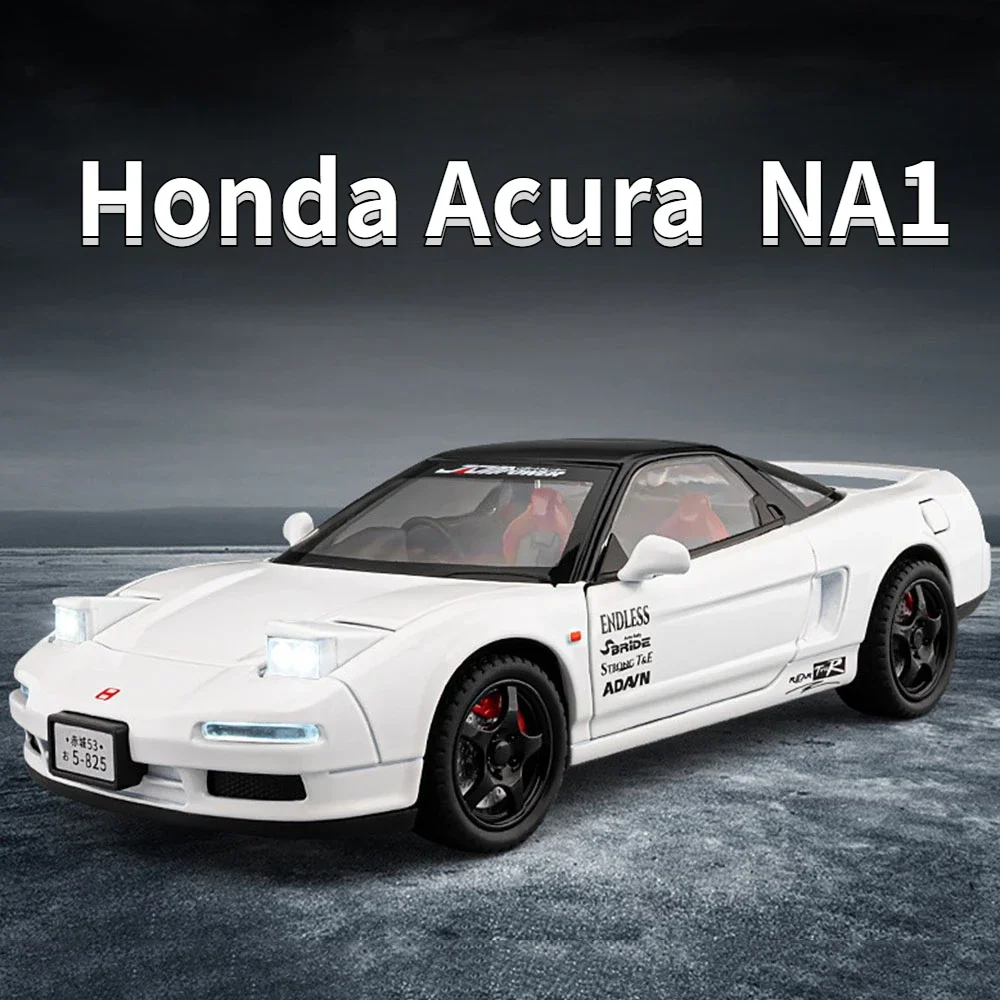 1:22 Honda Acura NSX NA1 Legierung Supercar Modell Spielzeug Diecast Miniatur Fahrzeuge Türen Geöffnet Sound Licht Zurückziehen Sammlung Geschenke