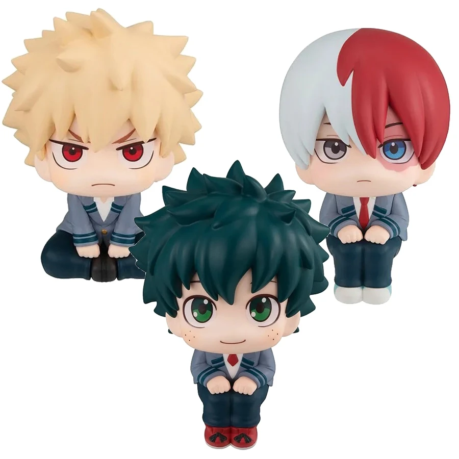 Figura de Anime Boku no Hero Academia de 10cm, figura de acción Midoriya Izuku, Bakugo Katsuki/Todoroki Shoto, juguetes de colección de PVC