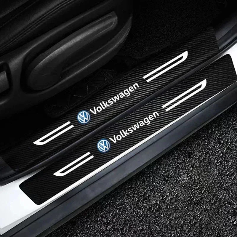 

Car Door Threshold Protector Decal for Volkswagen Passat Tiguan Golf Bora Jetta Sharan T5 T3 Magotan Beetle Trunk Bumper Sticker